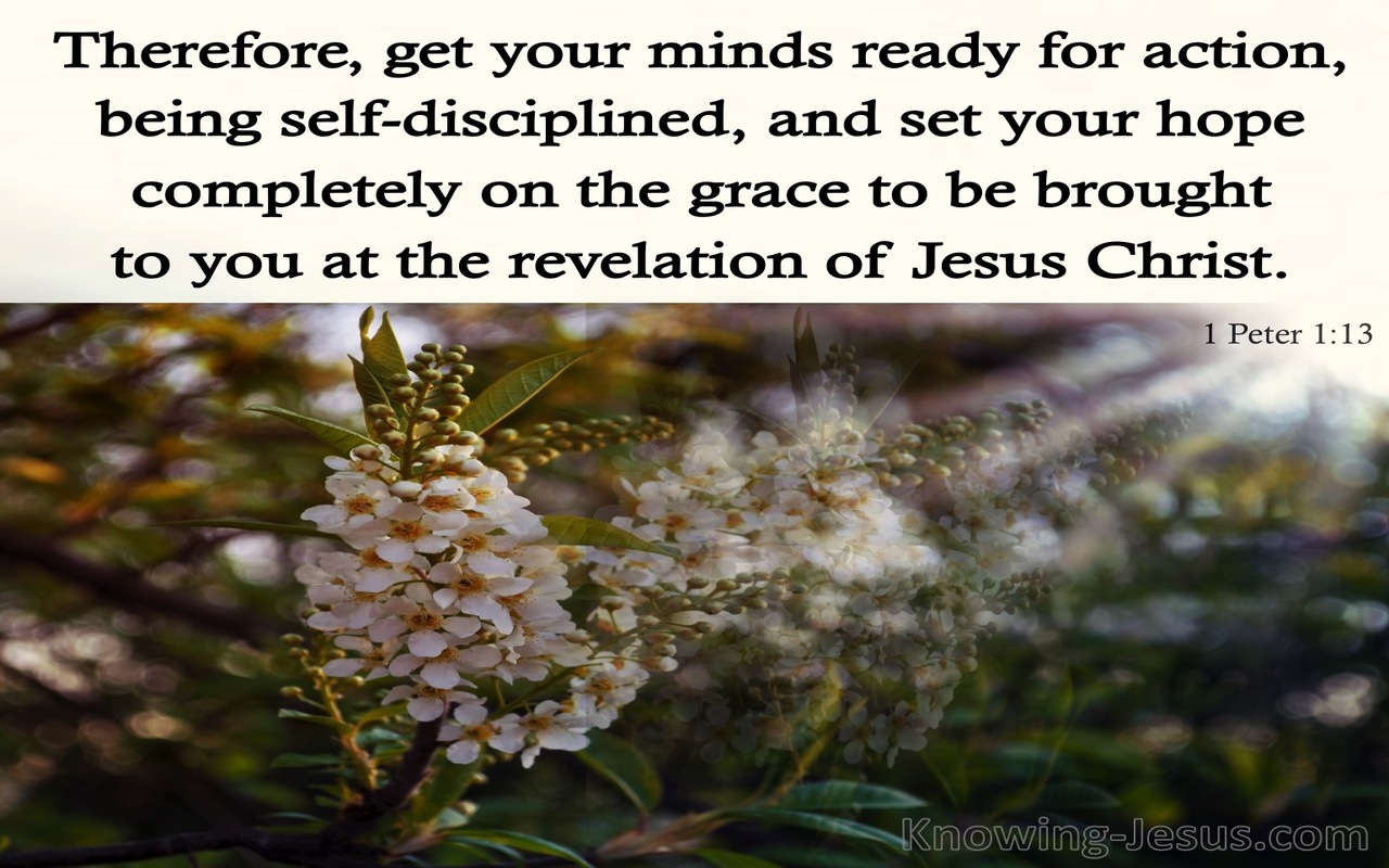 1 Peter 1:13 Grace To You At The Revelation Of Jesus Christ (cream)